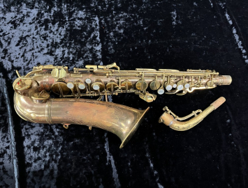 Photo Original Lacquer Early 50s Vintage CG Conn 6M Naked Lady Alto Sax - Serial # 347425